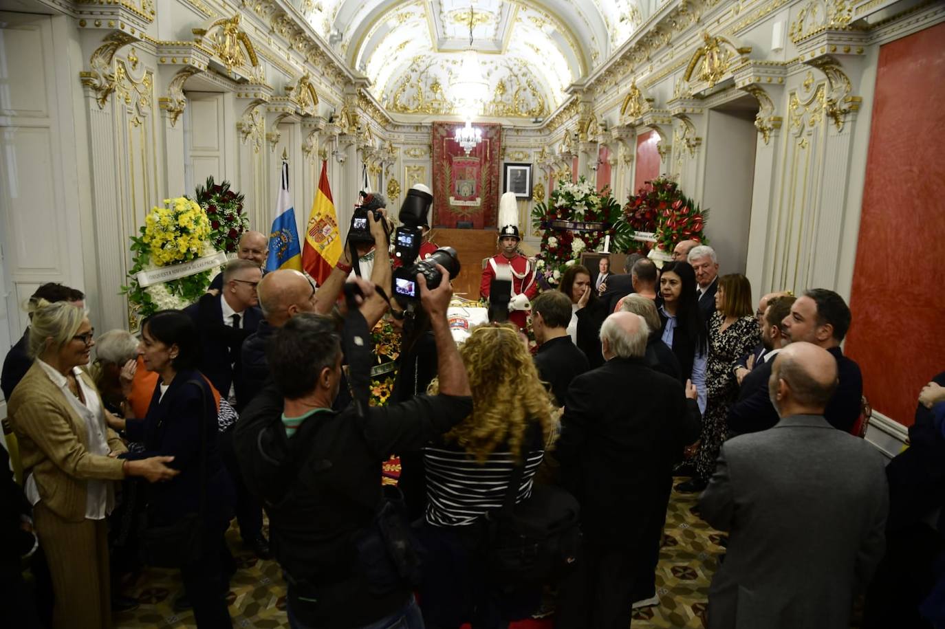 Capilla ardiente de Jerónimo Saavedra