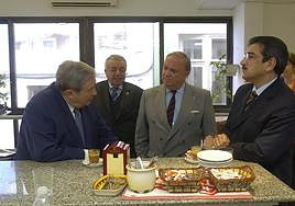 Jerónimo Saavedra junto a otros presidentes.