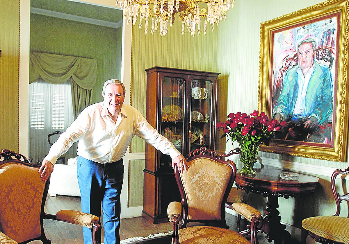 Jerónimo Saavedra en la casa del Diputado del Común en La Palma.