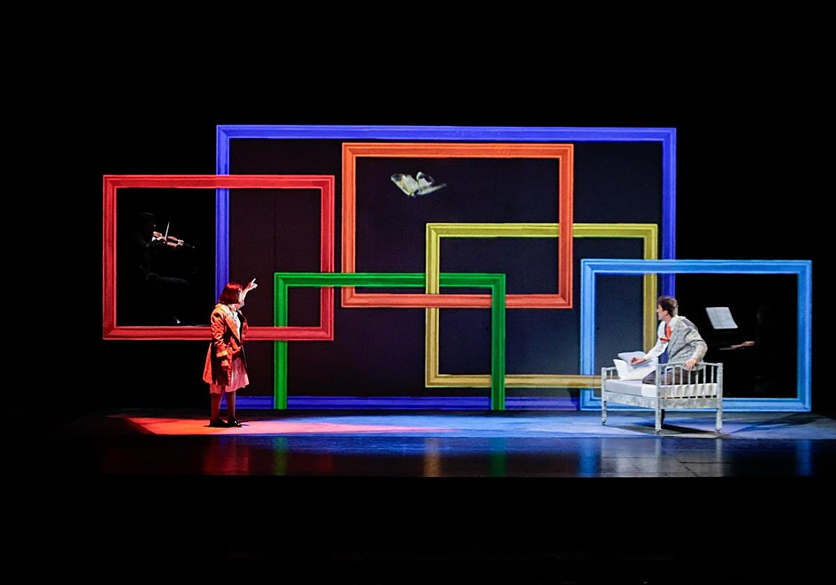 Una escena de 'Esperando a Lucky', este jueves, en el Teatro Pérez Galdós.