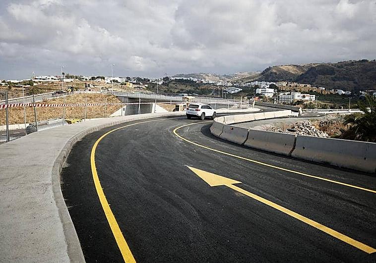 Zona de Hoya de San Juan, en Arucas, donde se desarrollan las obras de la circunvalación.