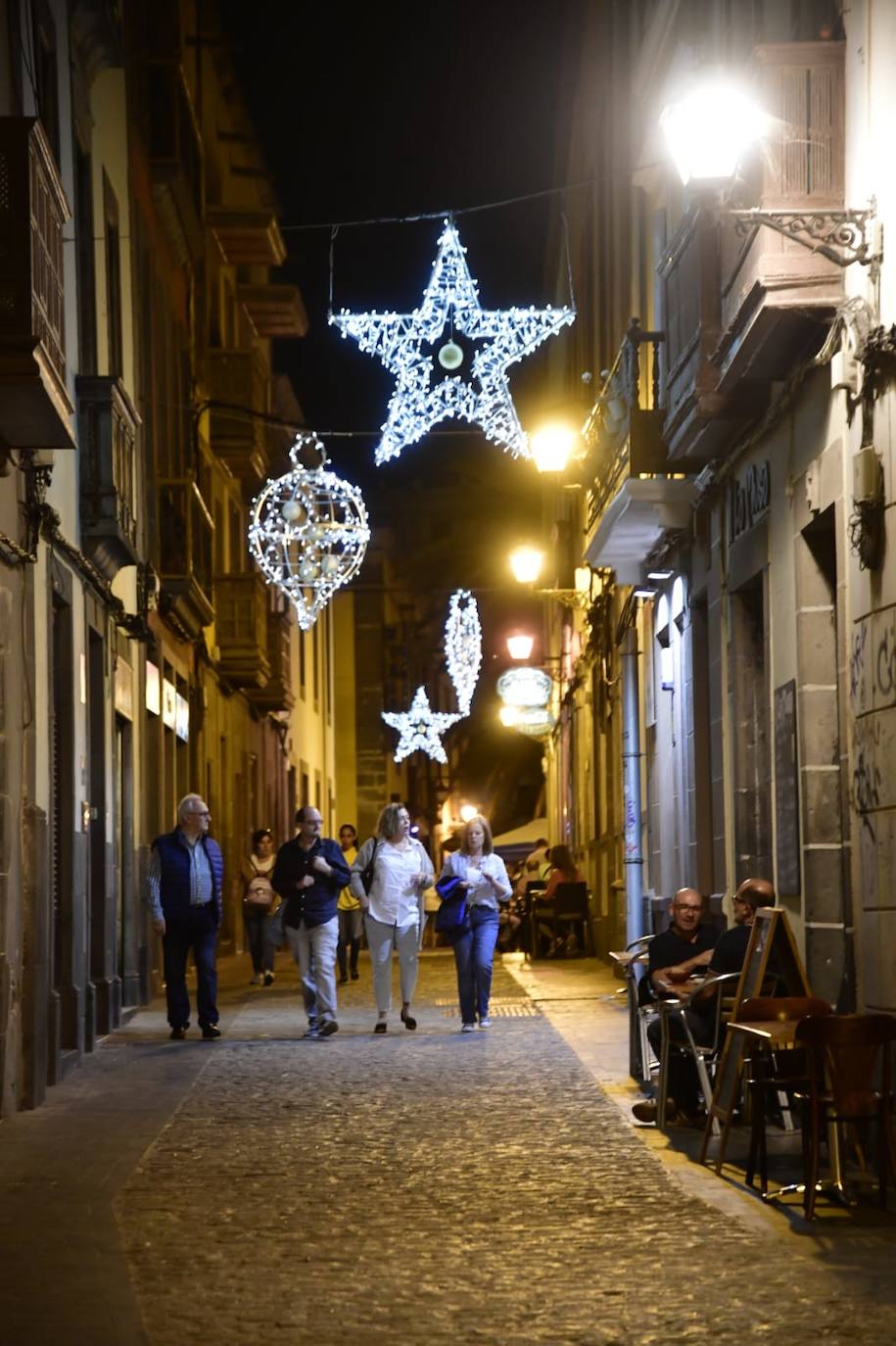 Las Palmas de Gran Canaria brilla con el encendido navideño