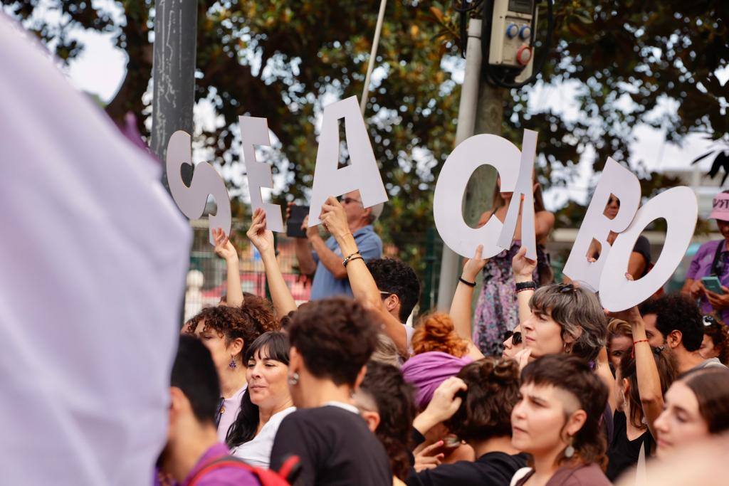 El feminismo canario se moviliza en la capital grancanaria