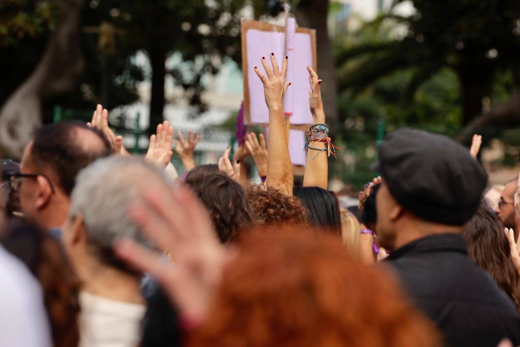 El feminismo canario se moviliza en la capital grancanaria