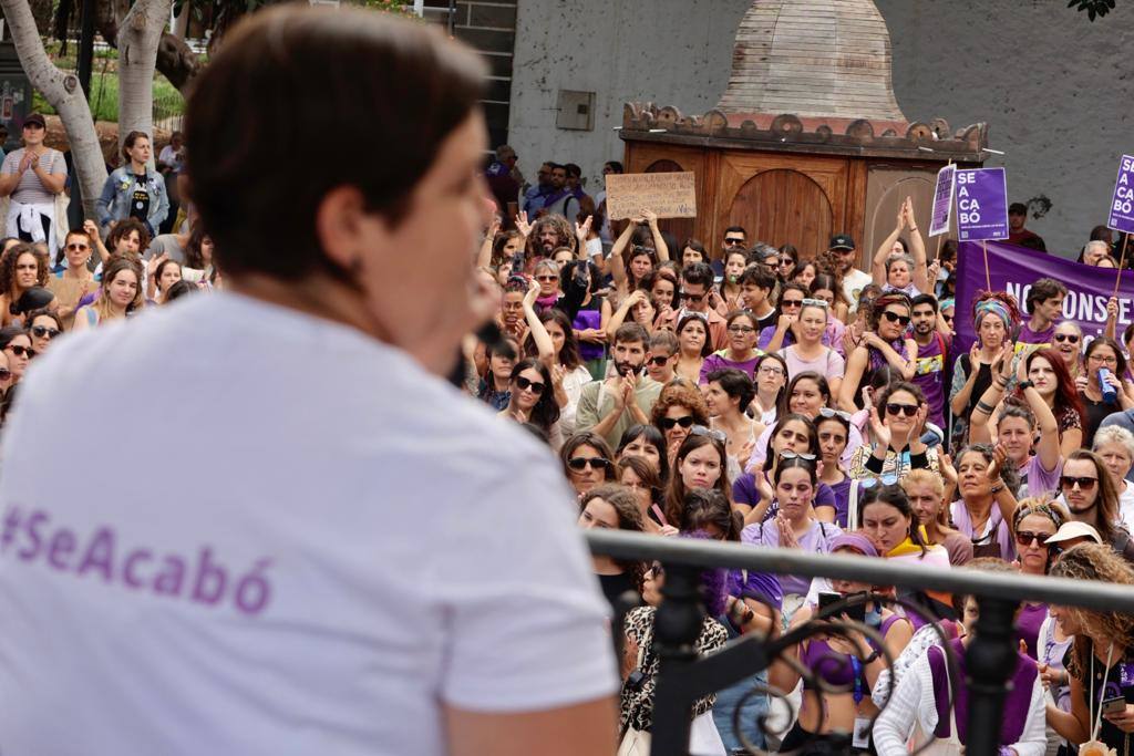 El feminismo canario se moviliza en la capital grancanaria