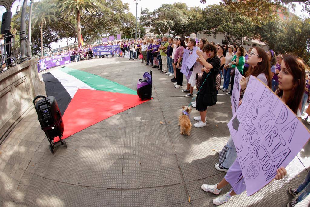 El feminismo canario se moviliza en la capital grancanaria