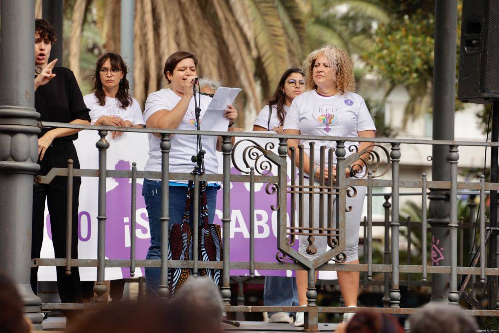 El feminismo canario se moviliza en la capital grancanaria