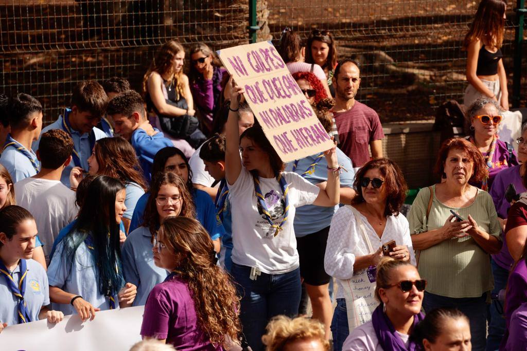 El feminismo canario se moviliza en la capital grancanaria