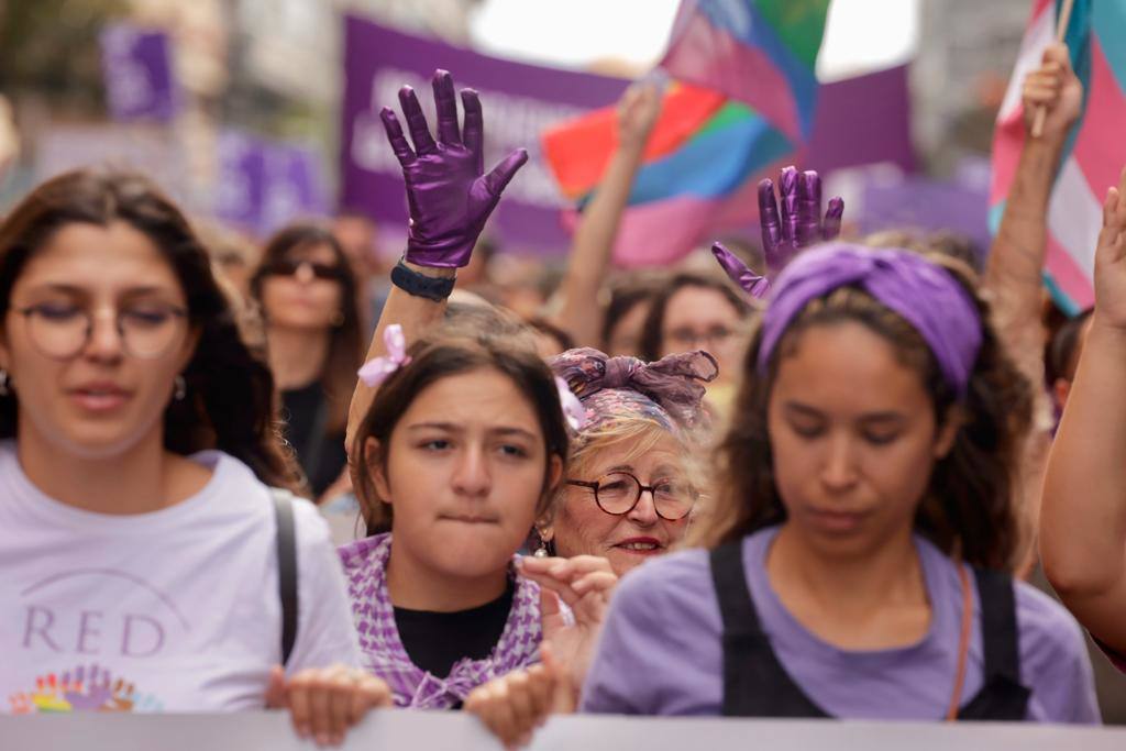 El feminismo canario se moviliza en la capital grancanaria