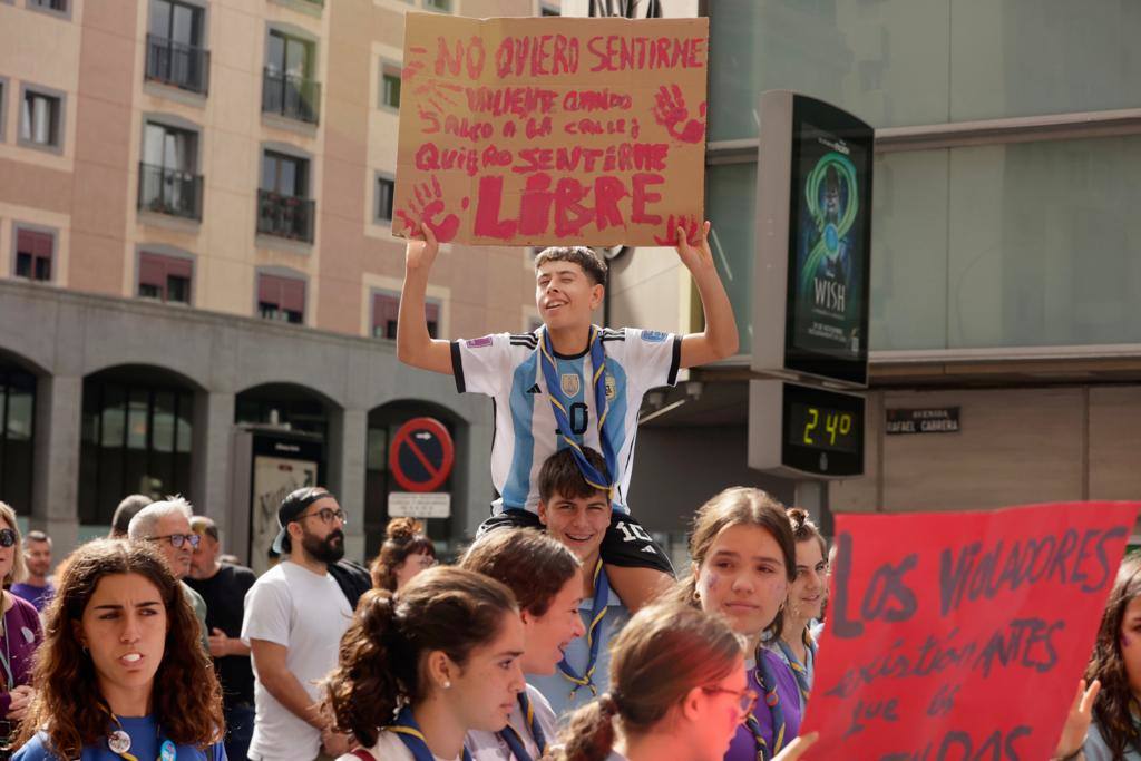 El feminismo canario se moviliza en la capital grancanaria
