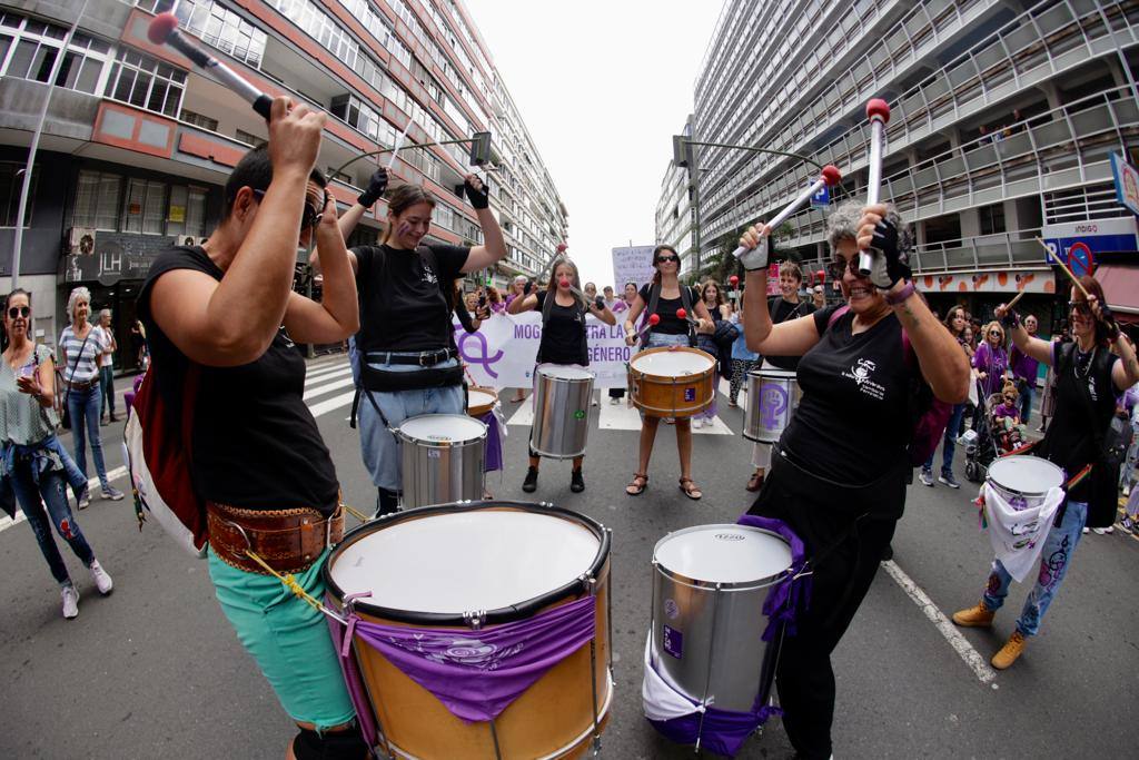 El feminismo canario se moviliza en la capital grancanaria