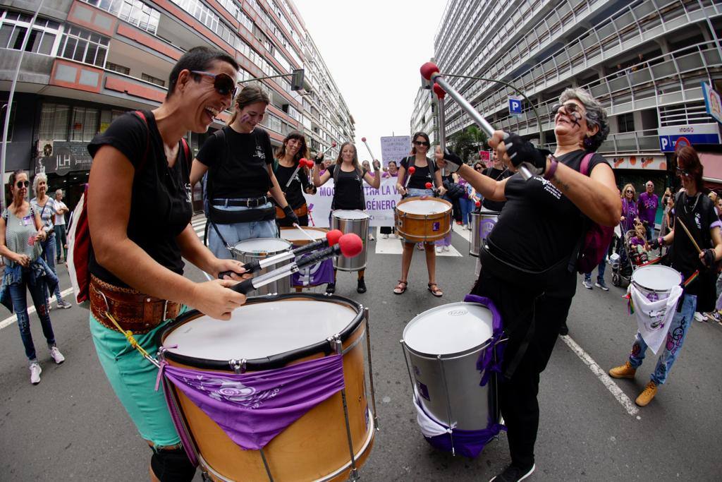 El feminismo canario se moviliza en la capital grancanaria