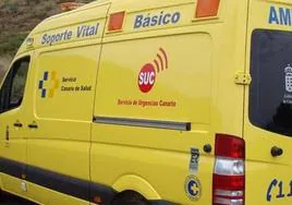 Una colisión frontal deja dos heridos en Valleseco
