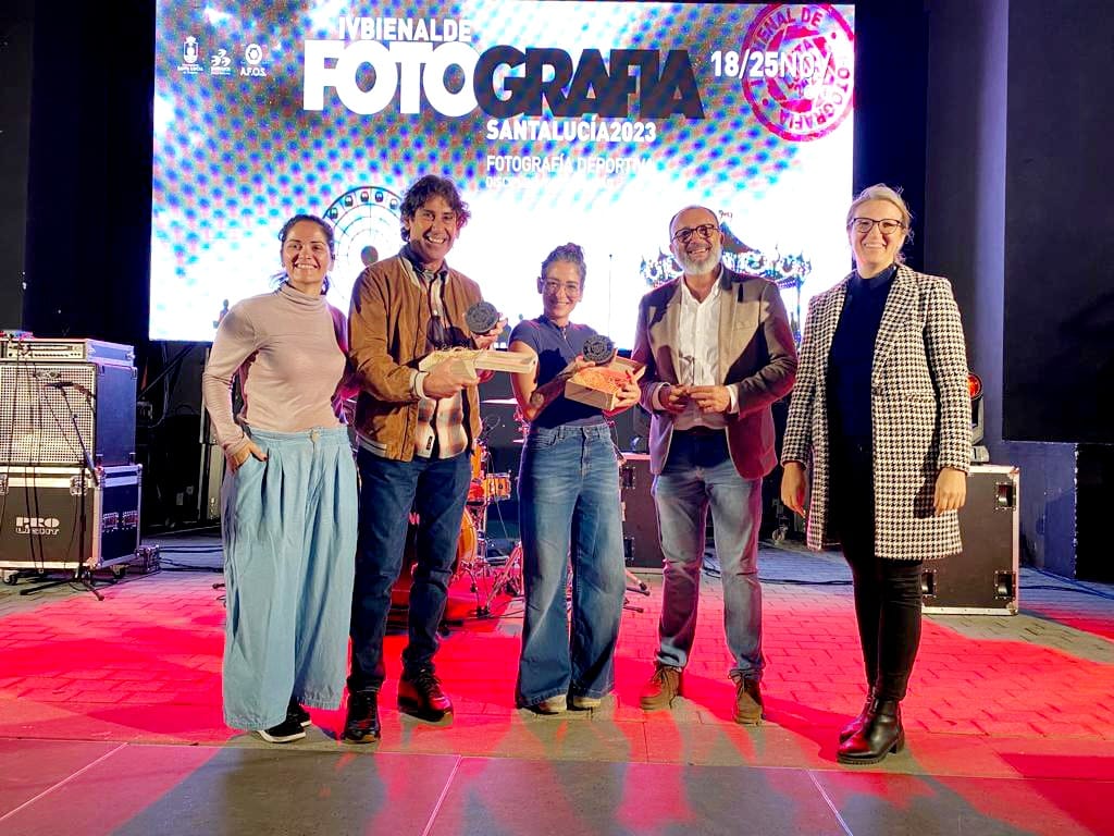 Los galardonados en la IV Bienal de Fotografía de Santa Lucía.