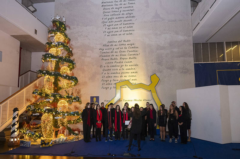 Imagen principal - Detalles del belén del Cabildo. 