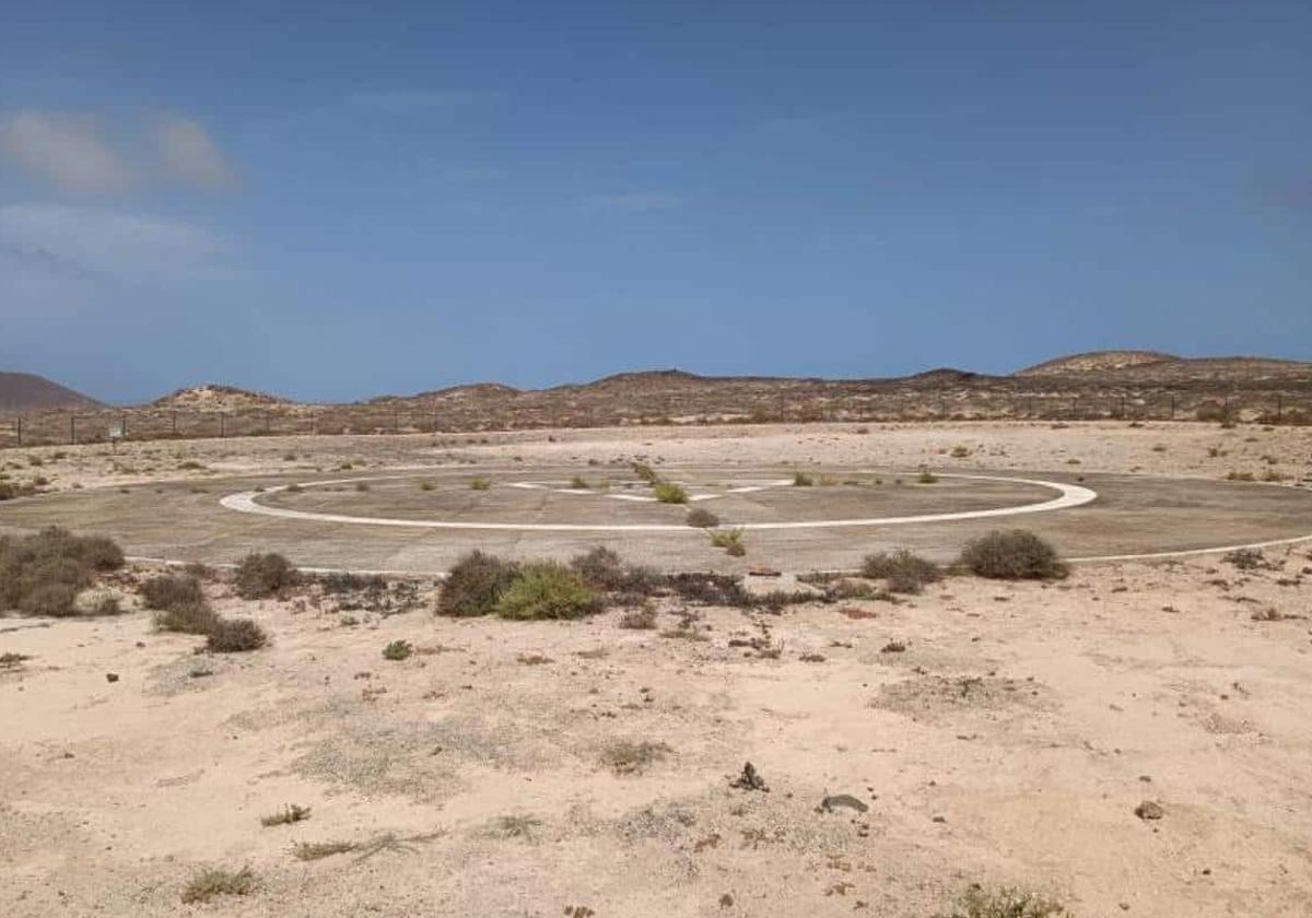 Helipuerto a mejorar.