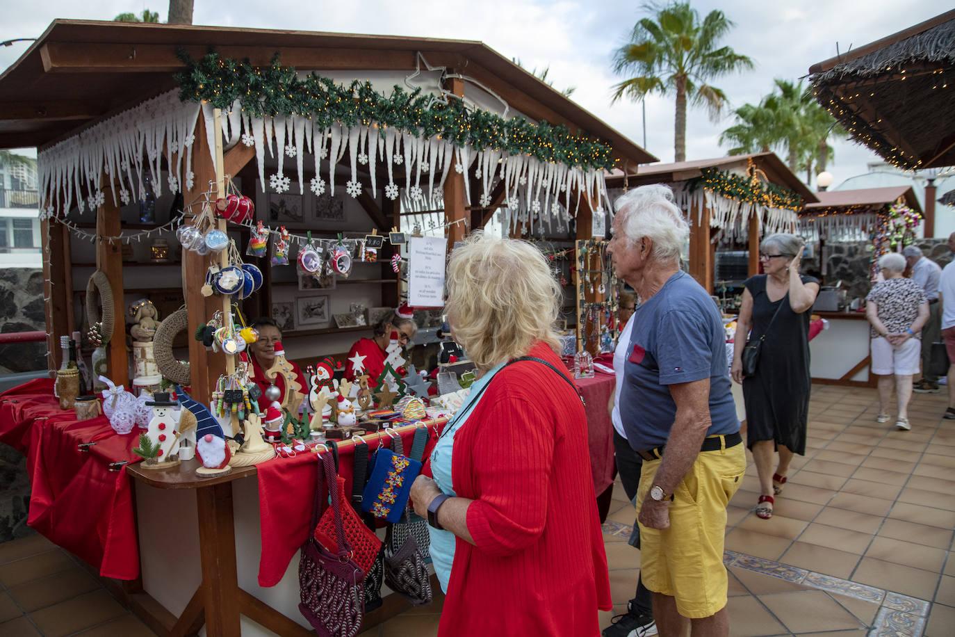 Entre puestos navideños en el Hotel Maritim Playa