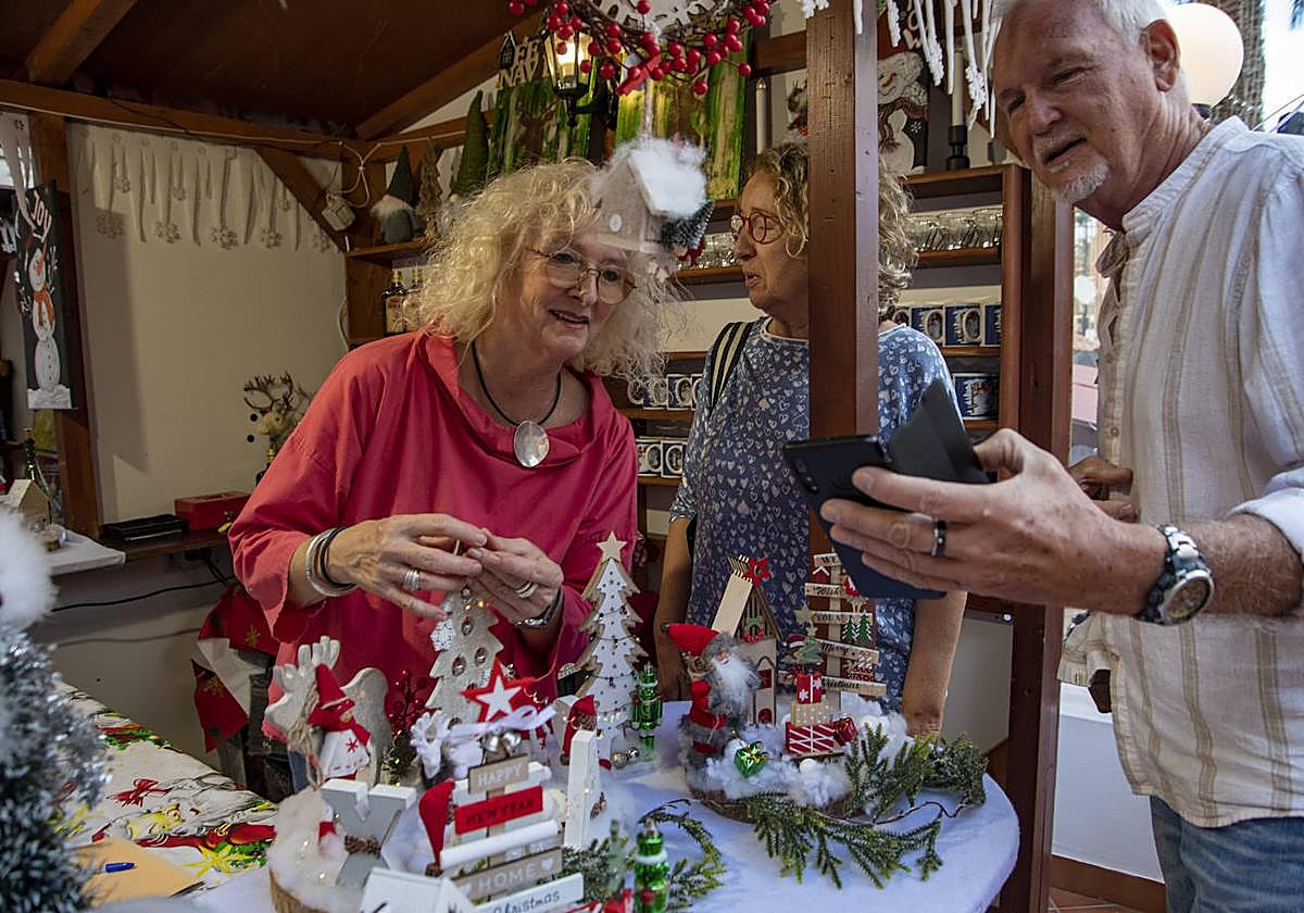 Entre puestos navideños en el Hotel Maritim Playa