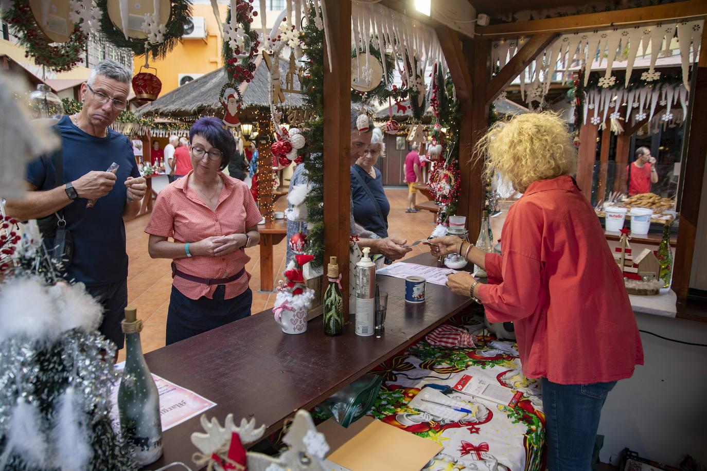 Entre puestos navideños en el Hotel Maritim Playa