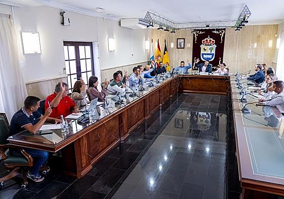 Momento de la votación del presupuesto para 2024.