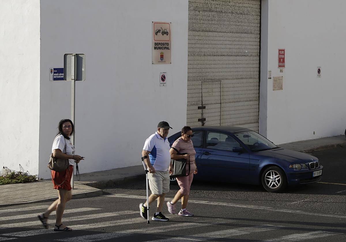 Depósito Municipal de Arrecife, desde el exterior.