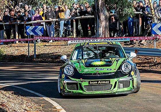 Iván Armas toca la gloria en el Campeonato Montaña Las Palmas 2023.