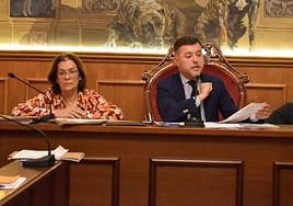 Teodoro Sosa, a la izquierda, alcalde de Gáldar.