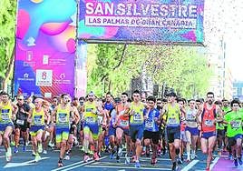 Imagen de archivo de la salida de la San Silvestre en la capital grancanaria.
