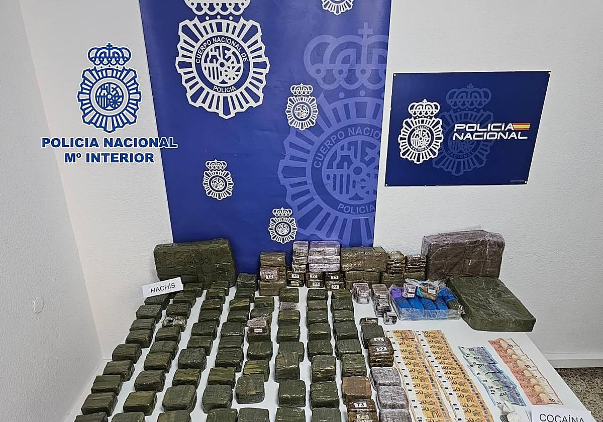 Imagen de la intervención de la Policía Nacional