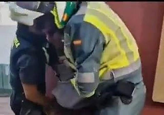 Imagen de la pelea en Gran Tarajal.