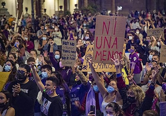 Manifestación del 25N contra las violencias machistas organizada por la Red Feminista de Gran Canaria.