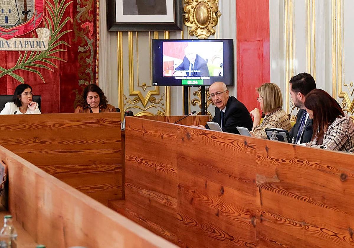 Hernández Spínola durante una de sus intervenciones.
