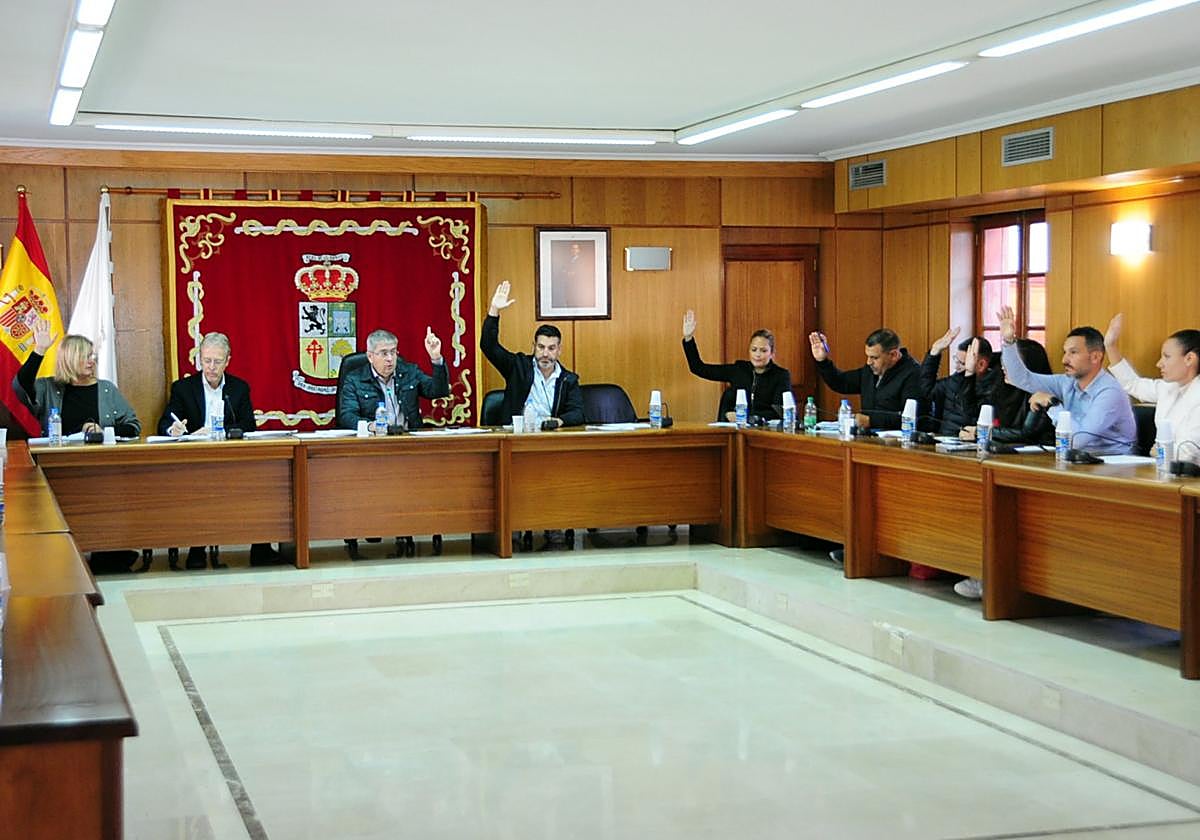 Un momento del pleno de este viernes.