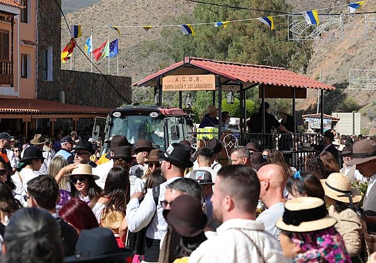 Imagen de la romería celebrada este domingo.