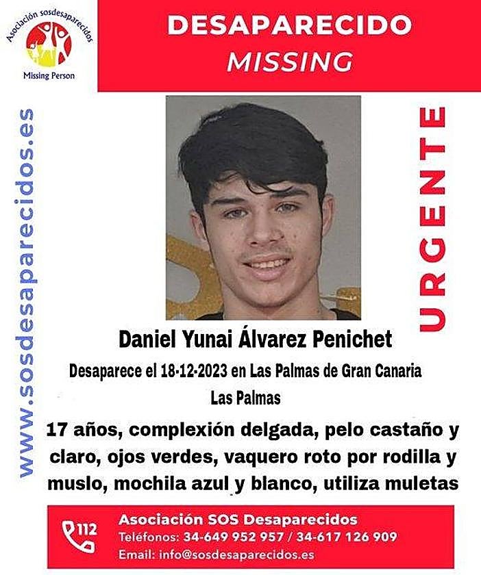 Imagen del desaparecido.