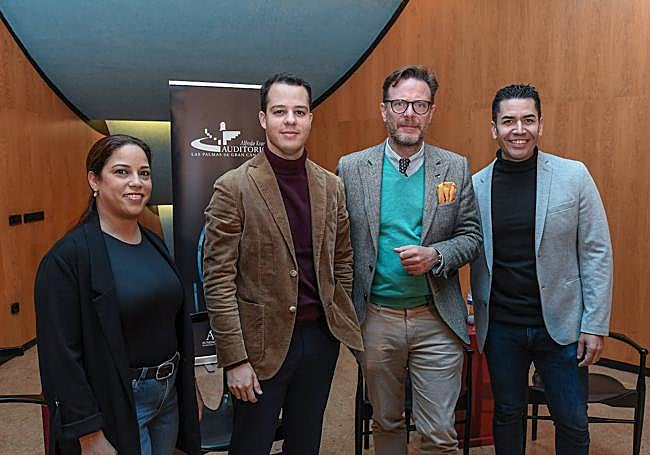 De izquierda a derecha, Maite Robaina, Adrián Santana, Tilman Kuttenkeuler y Rafael Sánchez Araña.