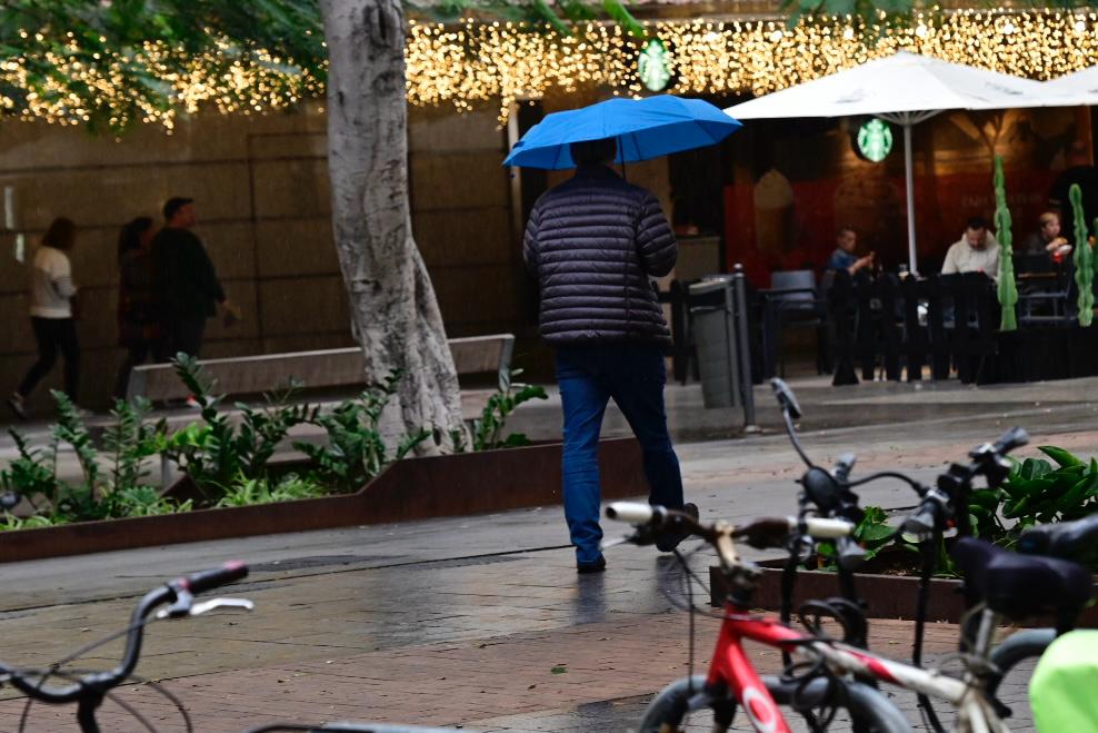 Las lluvias ya están de vuelta en la capital grancanaria
