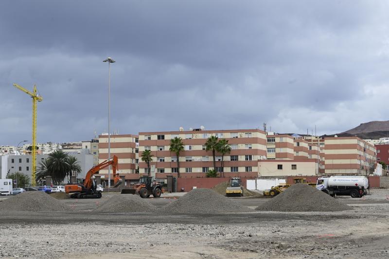 Obras en el Puerto de La Luz para el carnaval de Las Palmas de Gran Canaria