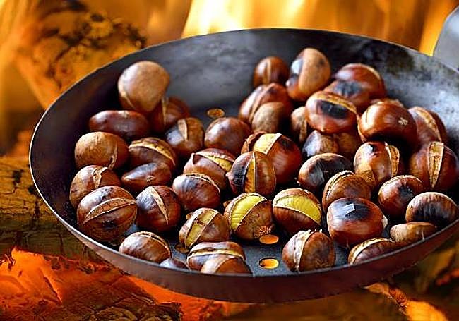 Castañas asadas