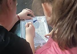 Imagen de una de las actividades que realizan los niños.