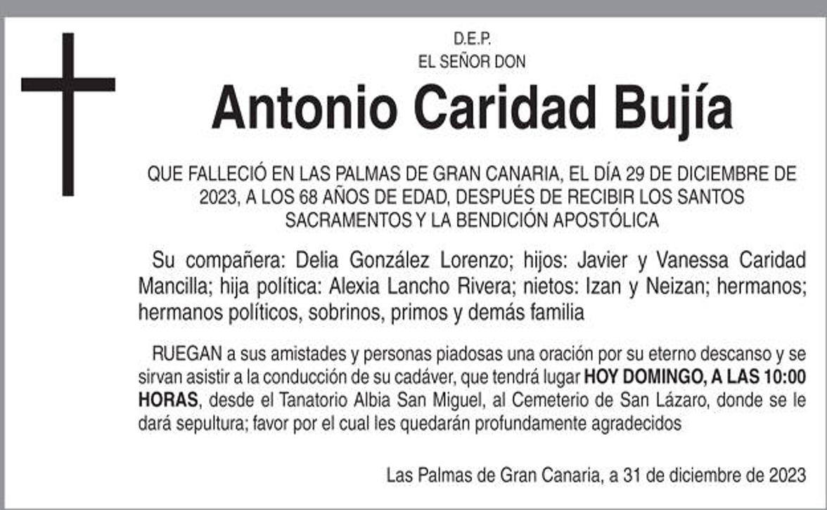 Antonio Caridad Bujía