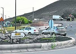 Imagen de archivo de la rotonda de acceso a Los Cardones