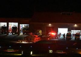 Traslado de los supervivientes a la isla de El Hierro.