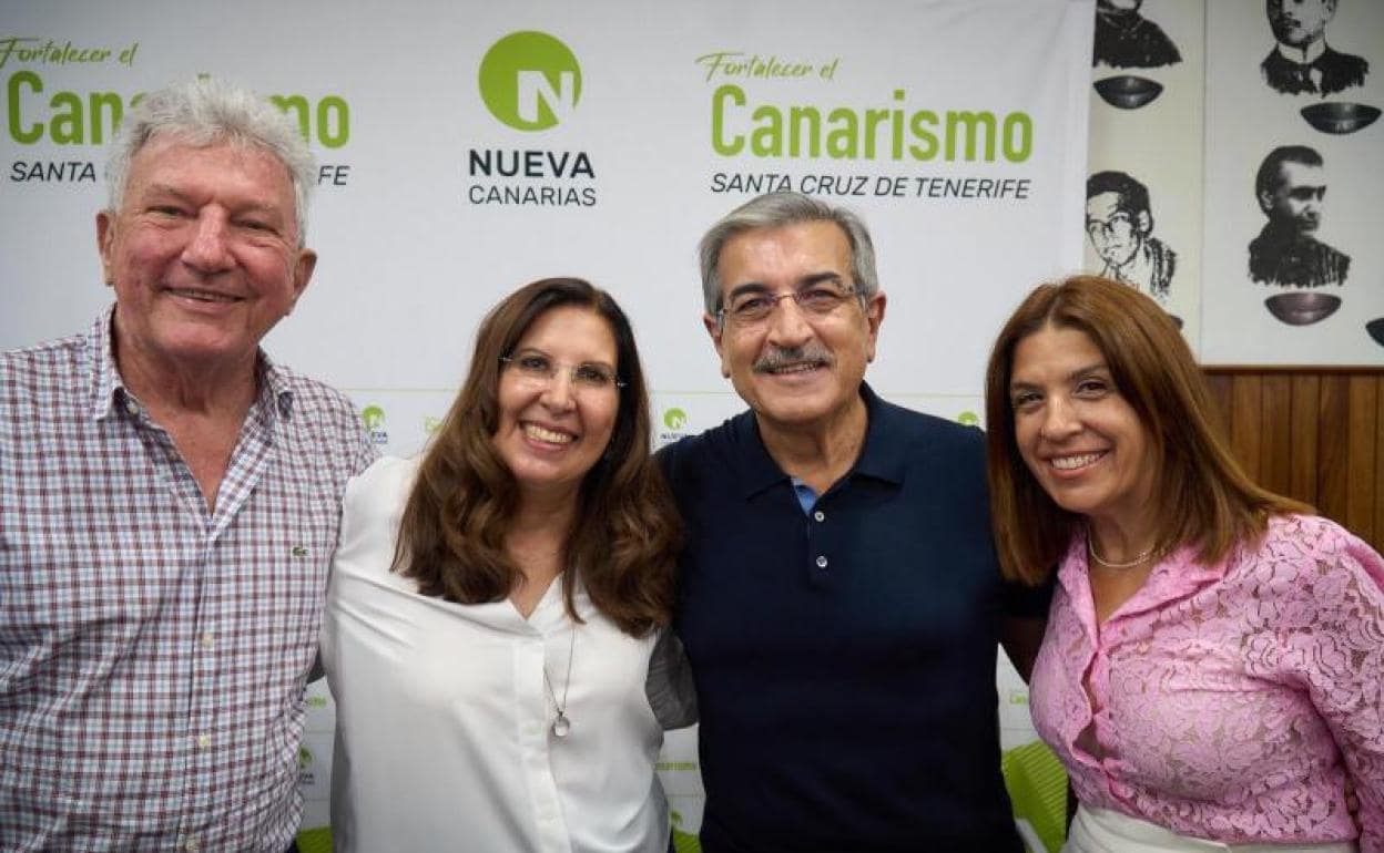 Pedro Quevedo, Odalys Padrón, Román Rodríguez y Carmen Hernández.