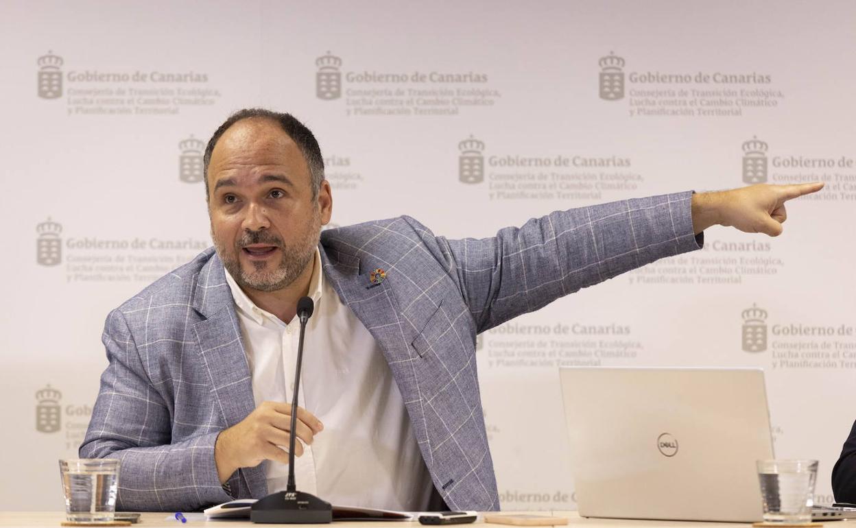 El consejero de Transición Ecológica, José Antonio Valbuena. 
