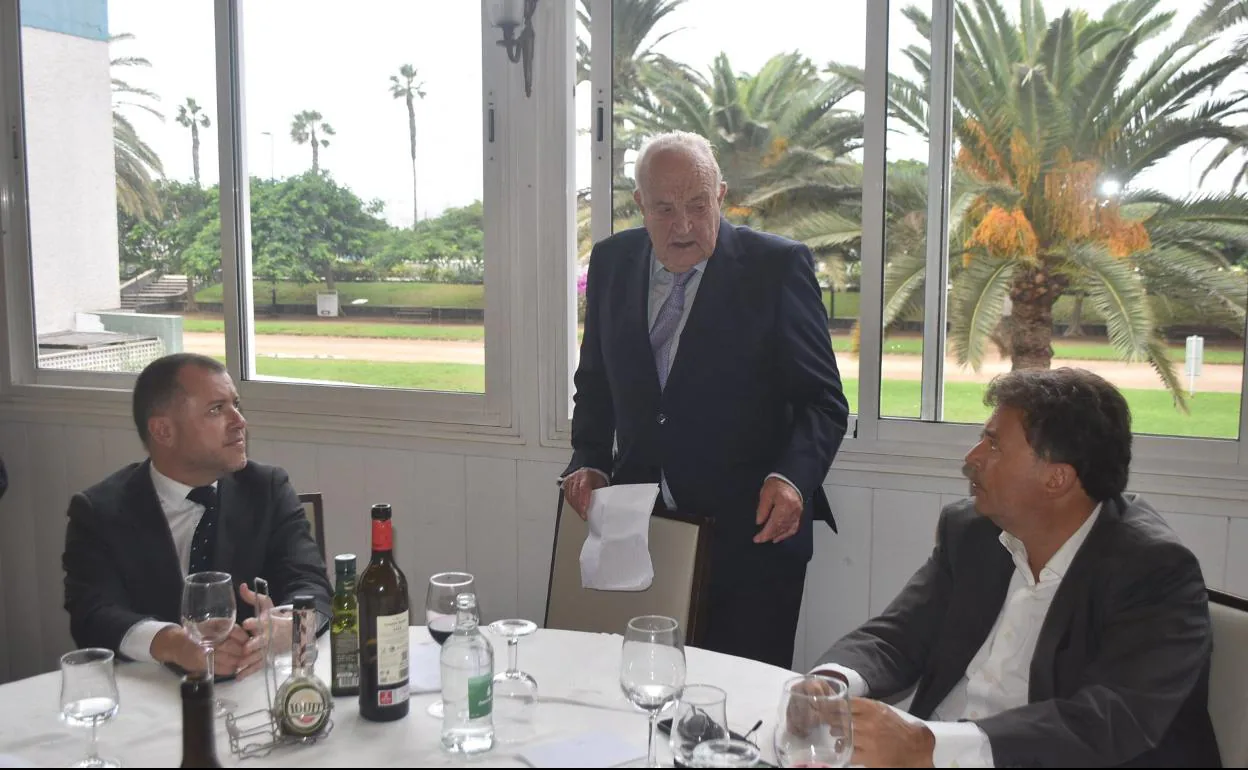 El presidente de Accomar, José Juan R. Castillo, en el almuerzo de ayer. 