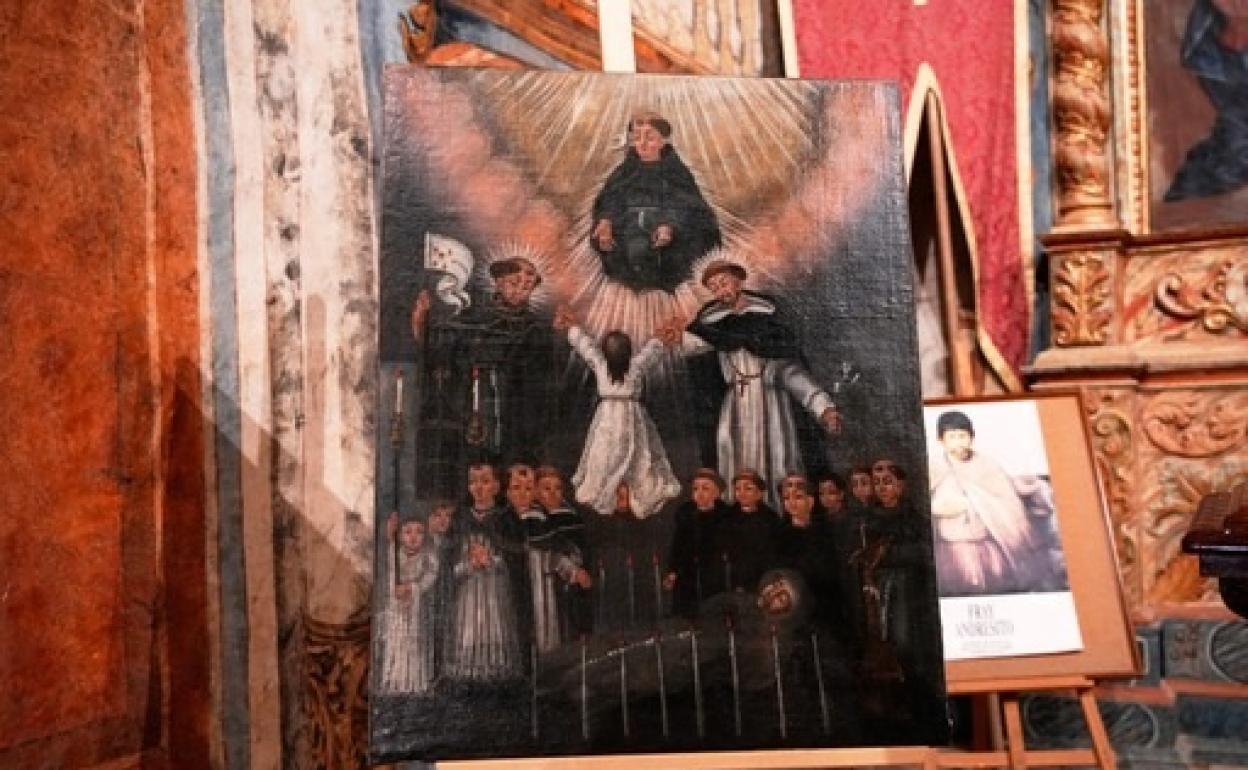 Así quedó el cuadro tras la restauración de Chus Morante incluida den el convenio de colaboración entre el Obispado de Canarias y el Cablido de Fuerteventura. 