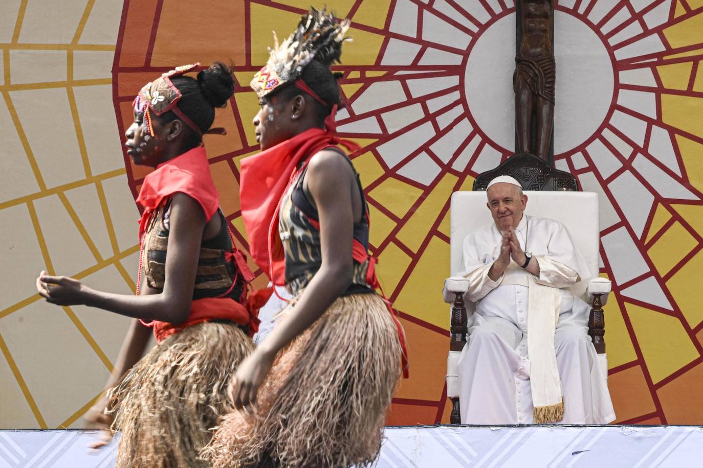 El papa Francisco visita Kinsasa. KINSHASA, 02/02/2023