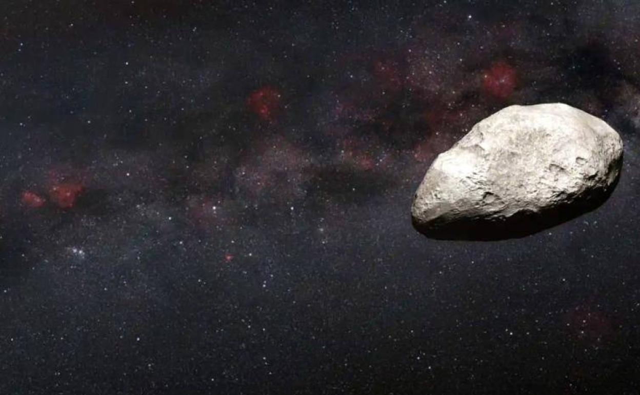 La imagen del asteroide detectado 