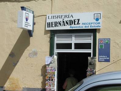 Establecimiento que vendió la Bonoloto premiada en Puerto de La Cruz. 